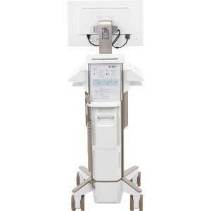 Chariot Informatique Médical Ergotron CareFit - Conforme aux normes TAA - Blanc, Gris vif
