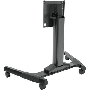 Chief Large Capacity Electric Height-Adjustable Mobile Flat Panel Cart - For Flat Panel Display - Black - 200 lb Capacity 