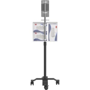 CTA Digital Compact Mobile Sanitizing Station with Automatic Soap Dispenser - Floor - Chrome Plated, Acrylic