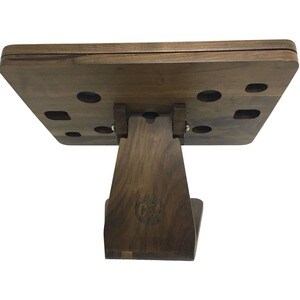 CTA Digital Wooden Security Kiosk Stand for iPad 10.2" 7th/ 8th/ 9th Gen - Up to 10.20" Screen Support - Walnut - Wood