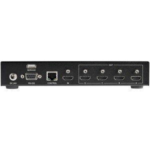 StarTech.com ST124HDVW. Video Porttyp: HDMI, USB port type: USB Typ-A. Materialien: Metall, Produktfarbe: Schwarz, Maximum