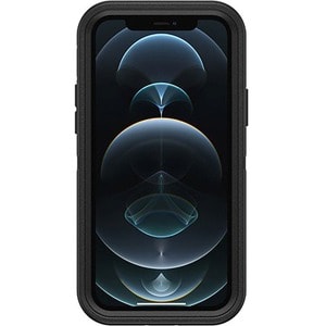 OtterBox Defender Rugged Carrying Case (Holster) Apple iPhone 12 Pro, iPhone 12 Smartphone - Black - Drop Resistant, Dirt 