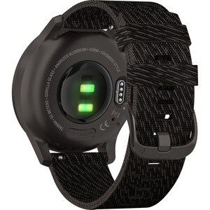 Garmin vívomove Style GPS Watch - Glass, Anodized Aluminium - Graphite Case - Black Pepper Band - Anodized Aluminium Case 