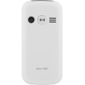 Doro 1362 Feature Phone - 6.1 cm (2.4") 320 x 240 - 8 MB RAM - 2G - White - Bar - 2 SIM Support - SIM-free - Rear Camera: 