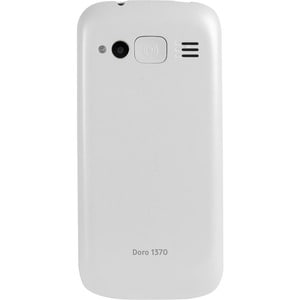 Doro 1372 16 MB Feature Phone - 6.1 cm (2.4") 240 x 320 - 2G - White - Bar - 2 SIM Support - SIM-free - Rear Camera: 3 Meg