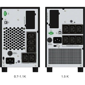 VERTIV EDGE EDGE-1500IMT Line-interactive USV - 1,50 kVA/1,35 kW - 1U Turm - AVR - 3 Stunde(n) Recharge - 6 Minute(n) Stan