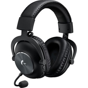 Logitech PRO X Wireless Over-the-head Stereo Gaming Headset - Black - Binaural - Circumaural - 1500 cm - 32 Ohm - 20 Hz to