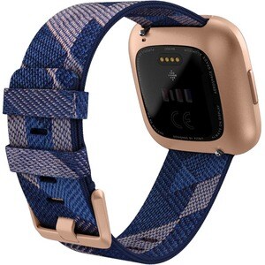 Fitbit Versa 2 Smart Watch - Navy, Pink, Copper Rose Body Color - Aluminium Body Material - Aluminium Case Material - Wove