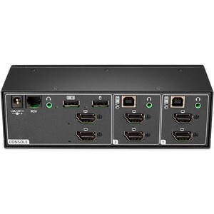 Vertiv Cybex SC900 Secure KVM | Dual Head | 2 Port Universal DisplayPort | NIAP version 4.0 Certified - Secure Desktop KVM