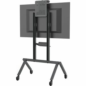 Heckler Design AV Cart Prime - 300 lb Capacity - 4 Casters - Powder Coated Steel, Steel - 44" Width x 30" Depth x 68.3" He