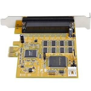 StarTech.com 8-Port PCI Express RS232 Serial Adapter Card, PCIe to DB9 RS232 Controller Card, 16C1050 UART, 15kV ESD, Wind