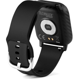Technaxx Smartwatch with Temperature Measurement TX-SW6HR - Temperature Sensor, Heart Rate Monitor - Clock Display, Email 