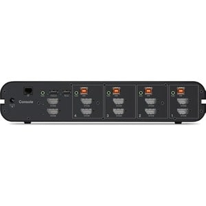 Belkin Secure F1DN204KVM-UNN4 KVM Switchbox - TAA Compliant - 4 Computer(s) - 1 Local User(s) - 3840 x 2160 - 4 x PS/2 Por