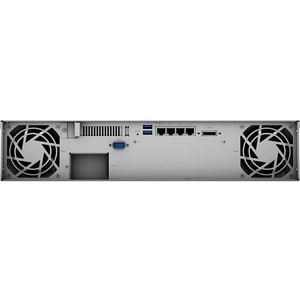 Synology RackStation RS1221RP+ 8 x Total Bays SAN/NAS Storage System - AMD Ryzen V1500B Quad-core (4 Core) 2.20 GHz - 4 GB