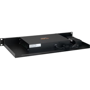 RACKMOUNT.IT Rack Mount for Switch, Power Supply, Firewall - Jet Black