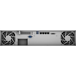 8-bay RackStation (up to 12-bay) AMD RyzenTM V1500B Quad Core 2.2 GHz 4GB RAM (up to 32GB) 10GbE NIC support (optional)