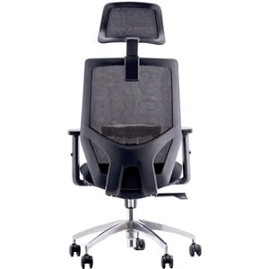 Fauteuil à bascule Urban Factory Ergo Haut - 5 branches Fond - Noir - Tissu - Accoudoir