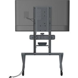 Heckler Design AV Cart for Google Meet Series One Room Kits - 4 Casters - 4" Caster Size - Powder Coated Steel - 44" Width