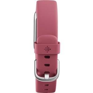 Fitbit Luxe Smart Band - Rectangular Case Shape - Orchid, Platinum Stainless Steel Body Color - Stainless Steel Case Mater