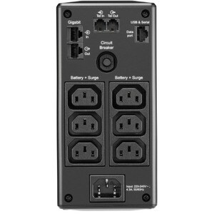 UPS de línea interactiva APC by Schneider Electric Back-UPS Pro BR650MI - 650VA/390W - Torre - AVR - 12Hora(s) Recharge - 