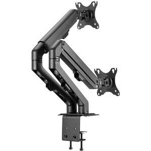 Neomounts Neomounts Pro Desk Mount for Display Screen, LCD Display - Black - Height Adjustable - 2 Display(s) Supported - 