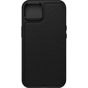 OtterBox Strada Carrying Case (Folio) Apple iPhone 13 Smartphone - Shadow Black - Drop Resistant - Leather Body