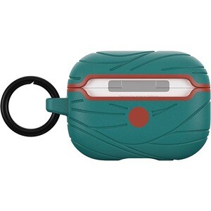 LifeProof Carrying Case Apple AirPods Pro - Down Under (Green/Orange) - Recycled Plastic Body - Carabiner Clip - 49.3 mm H