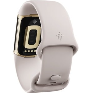 Fitbit Charge 5 Smart Band - Unisex - Lunar White, Soft Gold Stainless Steel Body Color - Aluminium Body Material - Stainl