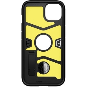 Spigen Tough Armor Case for Apple iPhone 13 Smartphone - Black - Impact Resistant, Shock Absorbing - Thermoplastic Polyure