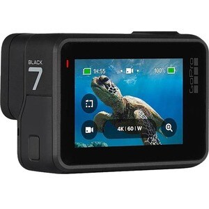 GoPro HERO7 Black 数码摄像机 - 5.1 cm (2") 触控屏 - CMOS - 高动态范围 - 4K - 16:9 - 12 百万象素 视频 - 电子 (IS) - HDMI - USB - microSD, microS