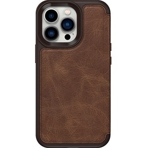 OtterBox Strada Carrying Case (Wallet) Apple iPhone 13 Pro Cash, Card, Smartphone - Espresso Brown - Drop Resistant - Leat