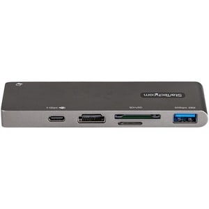 StarTech.com USB C Multiport Adapter for MacBook Pro/Air, USB Type-C to 4K HDMI, Power Delivery, SD/MicroSD, USB 3.0 Hub, 