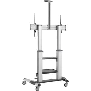 Eaton Tripp Lite Series Safe-IT Heavy-Duty Rolling TV Cart with Height-Adjusting Crank Handle for 60 to 100-inch Displays 