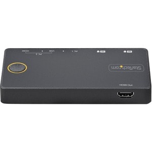 StarTech.com SV221HUC4K KVM Switchbox - 2 Computer(s) - 1 Local User(s) - 3840 x 2160 - 4 x USB - USB 2.0 - 2 x HDMI