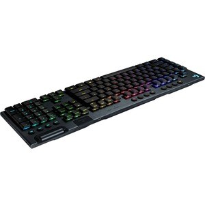 Logitech G G913 游戏键盘 - 无线 连接 - USB 接口 - RGB LED - 英文 - 黑 - 机械 按键开关 - 蓝牙 - 播放/暂停, 音量控制, 静音, G 键, 媒体中心, 音量控制 热键 - 铬操作系统 - PC