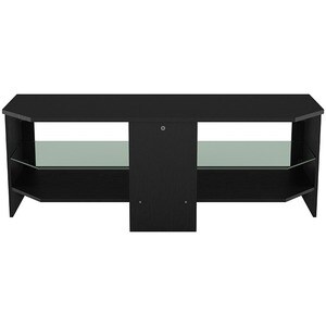 AVF CA115BOX-A: Calibre 45 inch Black Oak Effect TV Stand with Glass Shelf - Up to 55" Screen Support - 88.18 lb Load Capa