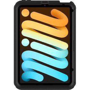OtterBox Defender Series Pro Rugged Carrying Case (Holster) Apple iPad mini (6th Generation) Tablet - Black - Bacterial Re