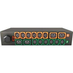 Vertiv Geist MG01X2R1-16PB43-3PS6C2H10-S PDU - Basic - 12 x U-Lock IEC 60320 C13, 4 x bloqueio em U IEC 60320 C19 - 32 A -