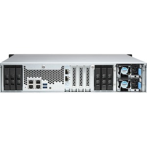 QNAP TS-H1886XU-RP-R2-D1622-32G 18 x Gesamtzahl Einschübe SAN/NAS-Speichersystem - 5 GB Größe Flash-Speicher - Intel Xeon 
