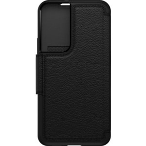 OtterBox Strada Tasche (Folie) Samsung Galaxy S22 Smartphone - Schwarz - Echtes Leder Body - Sturzsicher