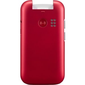 Doro 6820 128 MB Feature Phone - 0,7 cm (0,3 Zoll) Flexibler faltbarer Bildschirm QVGA 320 x 240 - 64 MB RAM - 4G - Rot - 