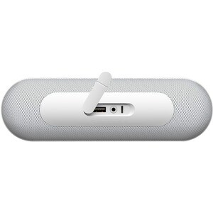 Beats by Dr. Dre Pill+ 2.1 便携式 蓝牙 扬声器系统 - 白 - 近场通讯 - 可充电电池 - Apple Dock/Lightning 连接器