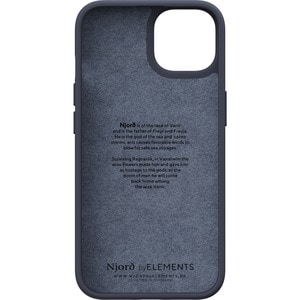 Funda Njord - para Apple iPhone 14 Smartphone - Negro - Resistente a Caídas, Resistencia a arañazos, Antipolvo - Piel