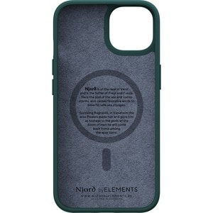 Funda Njord - para Apple iPhone 14 Smartphone - Verde Oscuro - Resistente a Caídas, Resistencia a arañazos, Antipolvo - Cu