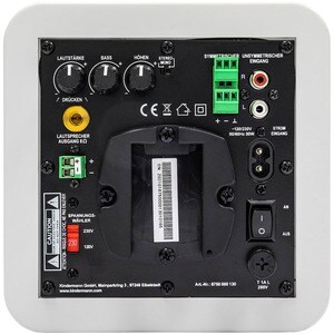 KINDERMANN Aktivbox Set² 50+ 2.0 Lautsprechersystem - 50 W RMS - Weiß - Wandmontierbar - 85 Hz bis 20 kHz Frequenzgang