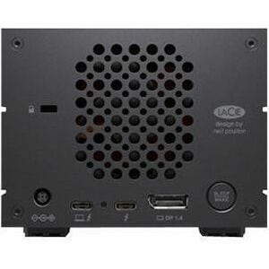 LaCie 2big Dock 2 x Total Bays DAS Storage System - 16 TB HDD Desktop - 16 TB Installed HDD Capacity - Thunderbolt 3 - RAI