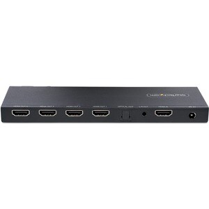 StarTech.com Signalverteiler - Metall - 3840 × 2160 - 1 x HDMI Ein - 4 x HDMI Aus - USB