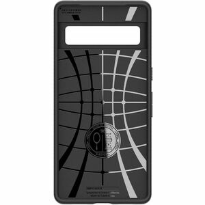 Spigen Liquid Air Case for Google Pixel 7 Smartphone - Geometric Design - Matte Black - 1 - Drop Resistant, Slip Resistant