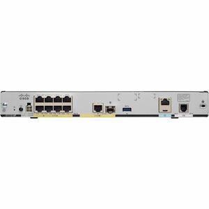 Cisco 1100 C1113-8P Router - Recondicionado - 9 Portas - Porta de gestão - 1 - Gigabit Ethernet - Montável sobre rack, Sec
