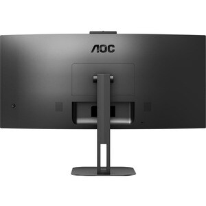 AOC CU34V5CW/BK 34" Class Webcam UW-QHD Curved Screen LCD Monitor - 21:9 - Metal Black - 86.4 cm (34") Viewable - Vertical